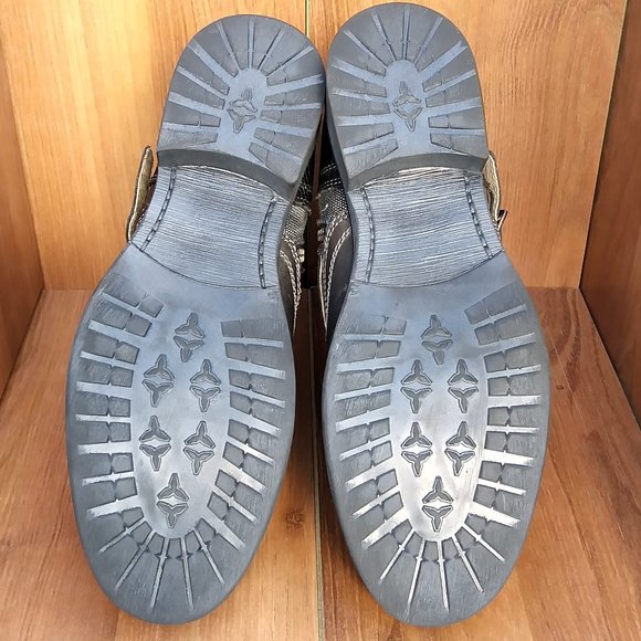 STEVE MADDEN MENS BOOTS BUCKLE ZIPPER LEATHER - Picture 6 of 9